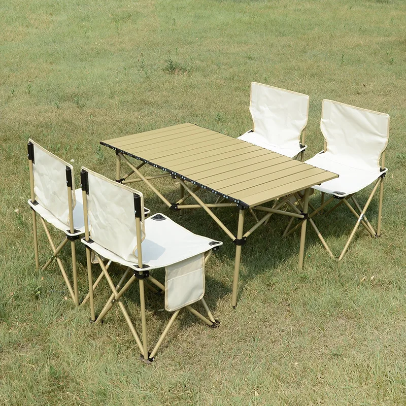 Free sample Low price Wholesale new style modern park carbon steel Outdoor Garden Picnic Folding Camping tables