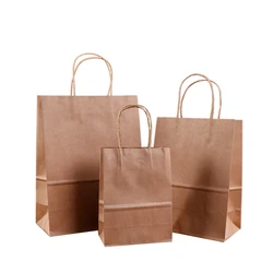 Custom lunch handmade take away fast food Multi Color Retail kraft paper bag for Wedding Party Favor