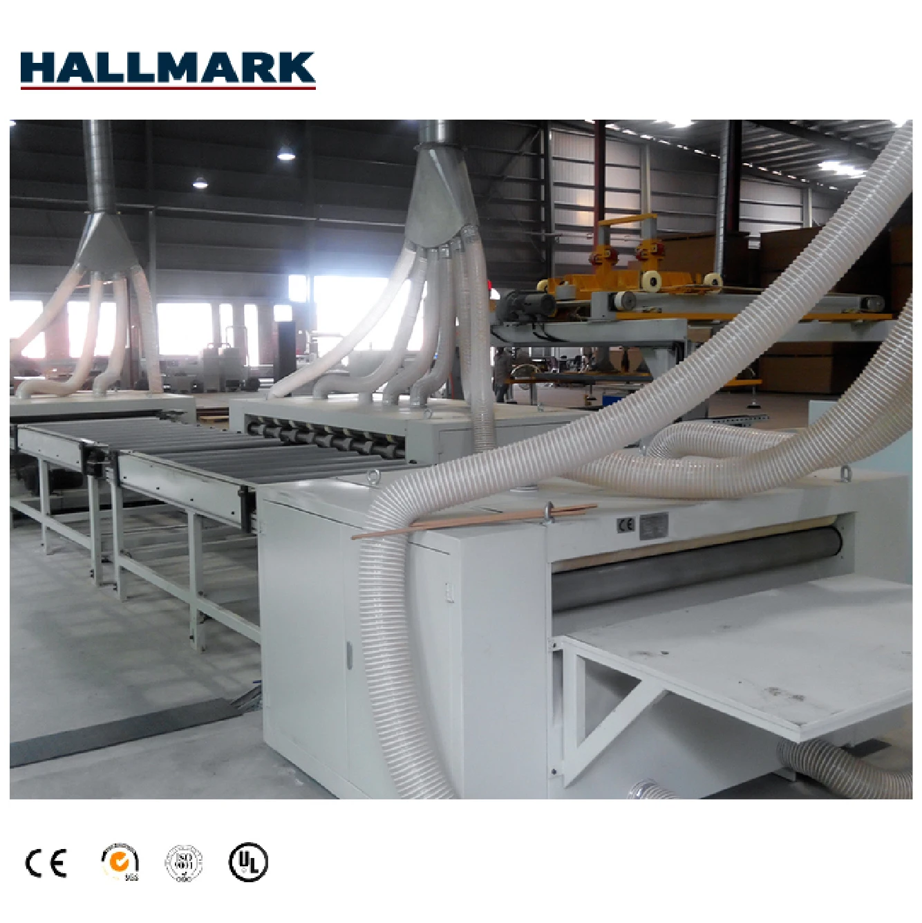 HALLMARK high precision woodworking machinery laminate flooring cutting saw line