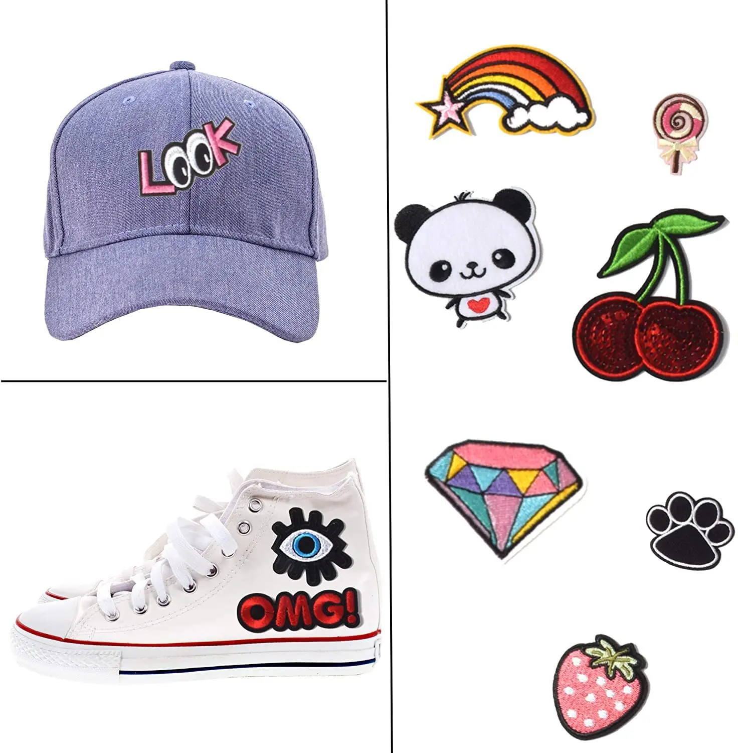 Custom Logo Text Motorcycle Biker Embroidery Patches Any Size Any Logo Decorative Patches Iron on Sew on Hook & Loop Fasten