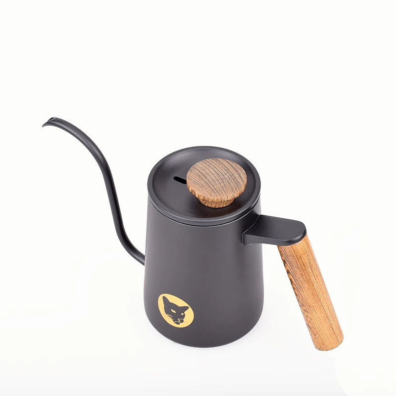 coffee drip pot  Non-stick coating  long mouth spout teapot water jug stainless steel coffee kettle 600 ml