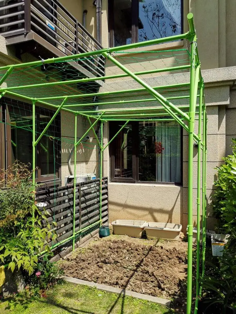 PE-Coated Metal Pipes Fruit Cage Garden Courtyard Grape Vine Trellis