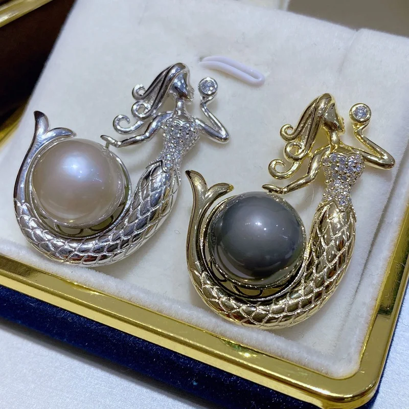 12-13mm AAA Flat Round Edison Pearl Cultured Freshwater Pearl Pendant For Jewelry Making 1 buyer