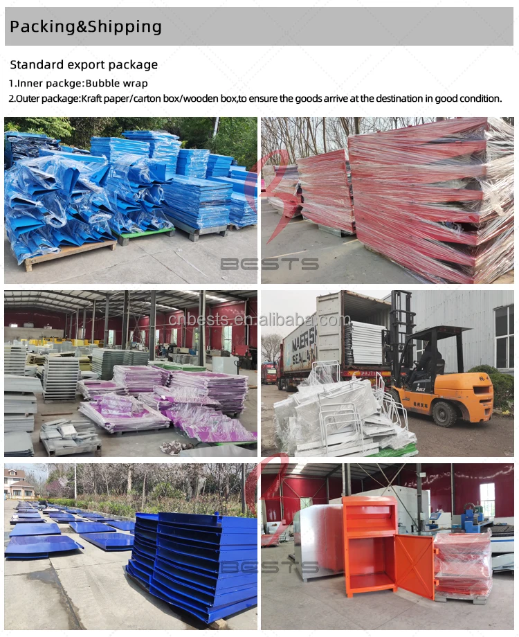 Manufacturer low price 10- 24 gauge galvanized steel different size clothing books donation bins