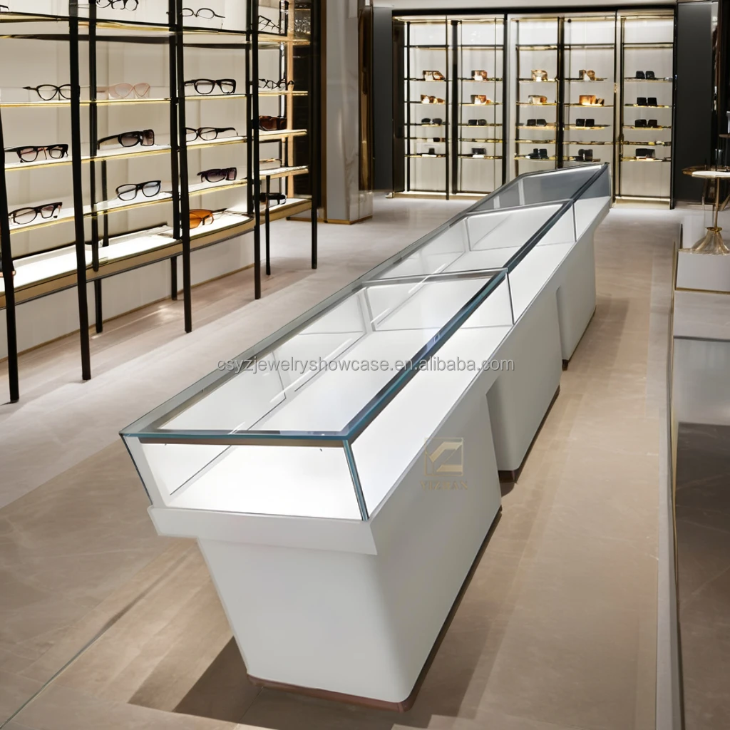 Оптовая продажа по индивидуальному заказу стеклянный ювелирный шкаф с зеркалом из США местная Ювелирная витрина Настенная для розничных магазинов Дубай