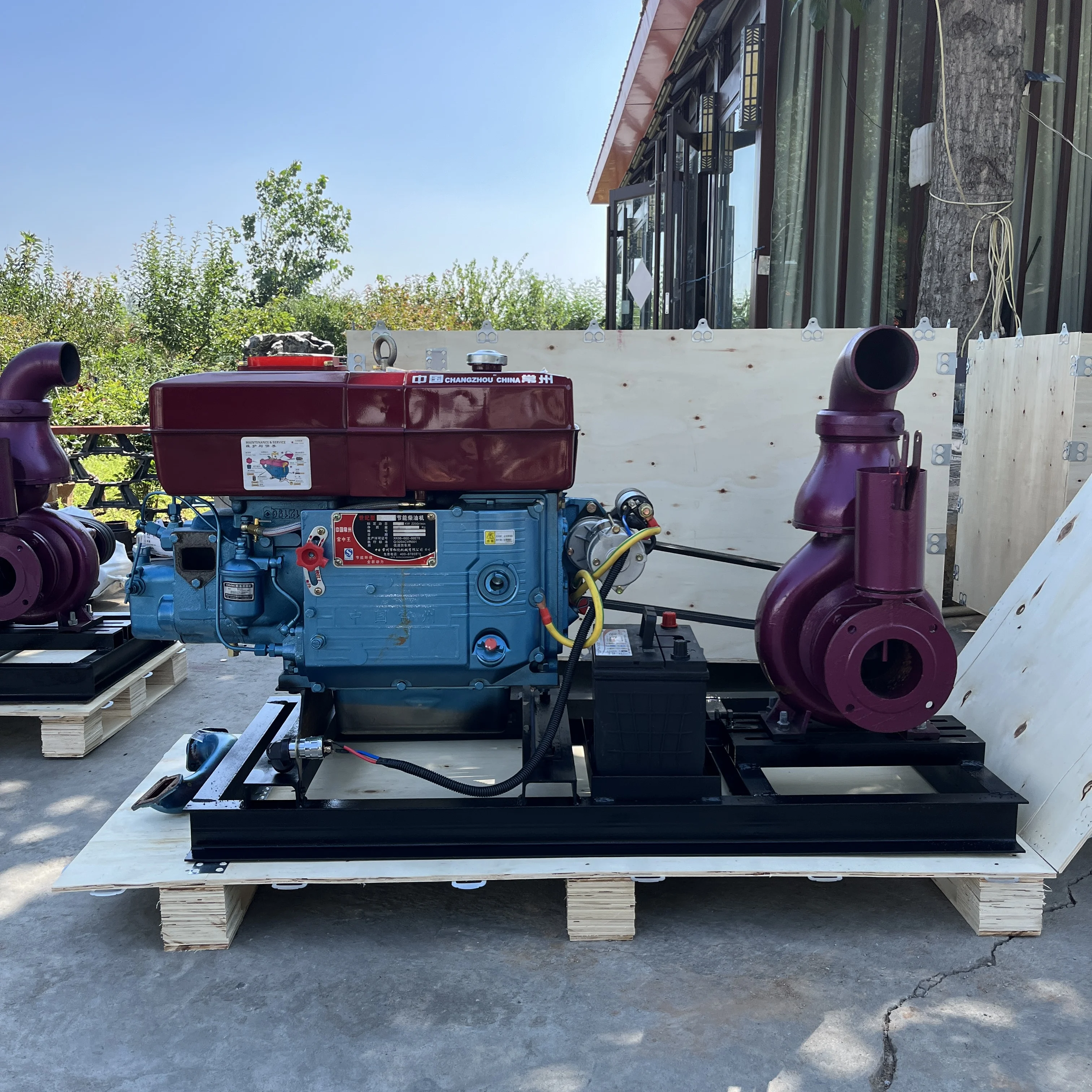 Portable 4 Inch 8 Inch 22hp Big Flow Diesel Irrigation Agricultural Water Pump