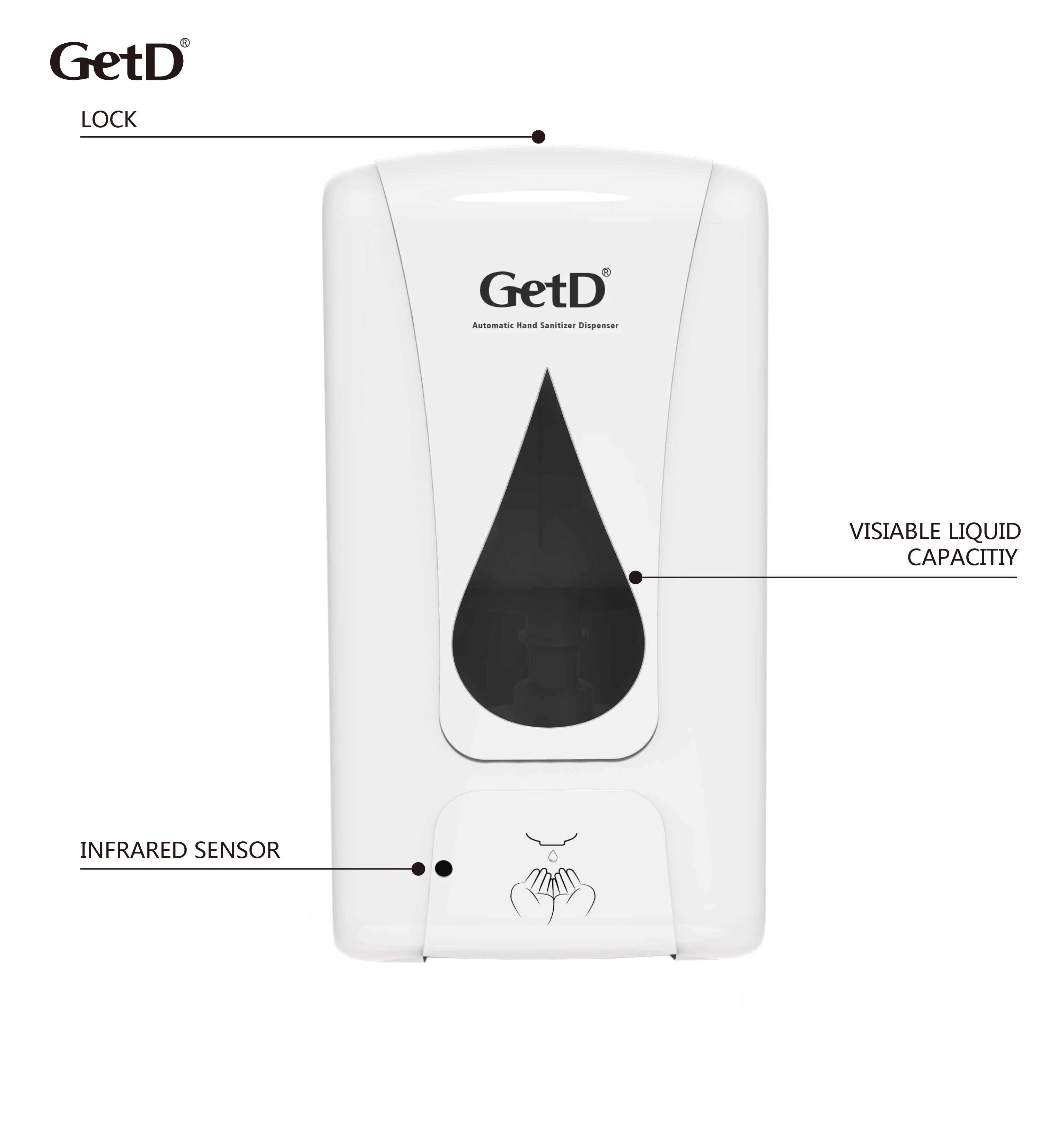 
Electric automatic hand sanitizer spray foam gel sensor 1000ml soap dispenser automatic soap dispenser wall mounted 