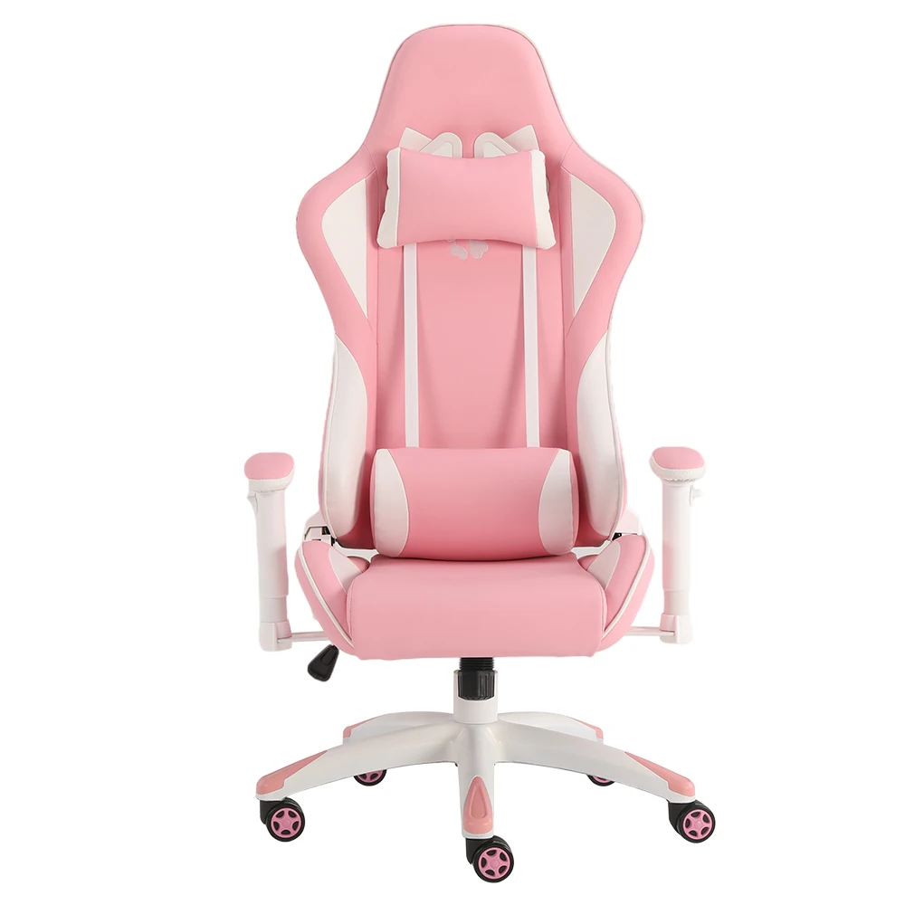 Custom Adjustable Silla Gamer Rosada Revolving Gaming Chair Office Pink