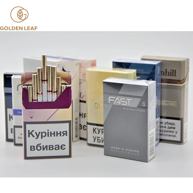 Rank Top Anti-Counterfeiting Custom Shaped Rigid Paperboard Printed Cigarette Box for Casing Tobacco