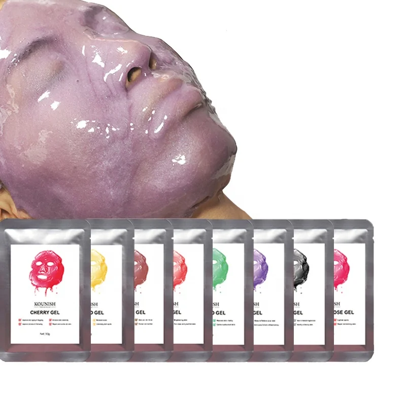 Private Label Professional Bulk Korean USA Organic Collagen Peel Off Rose Hydro Jellymask Powder Facial Jelly Mask