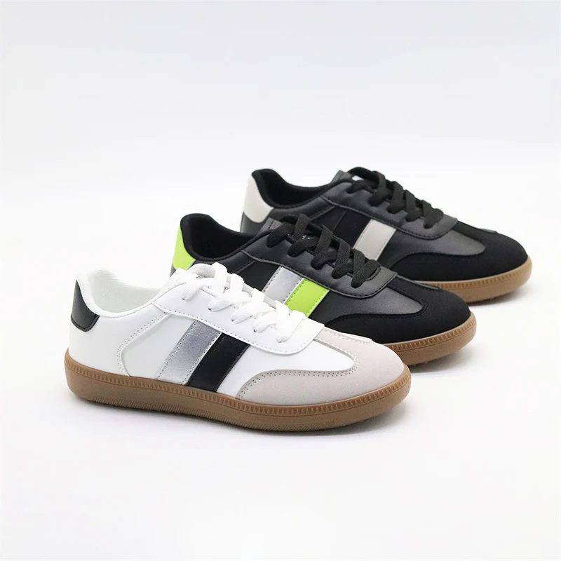 2024 new design walking style shoes Pu Lining Walking Style Shoes women flats shoes customize logo