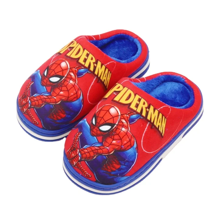 kids winter slippers for children cute cartoon non-slip thick bottom shoes