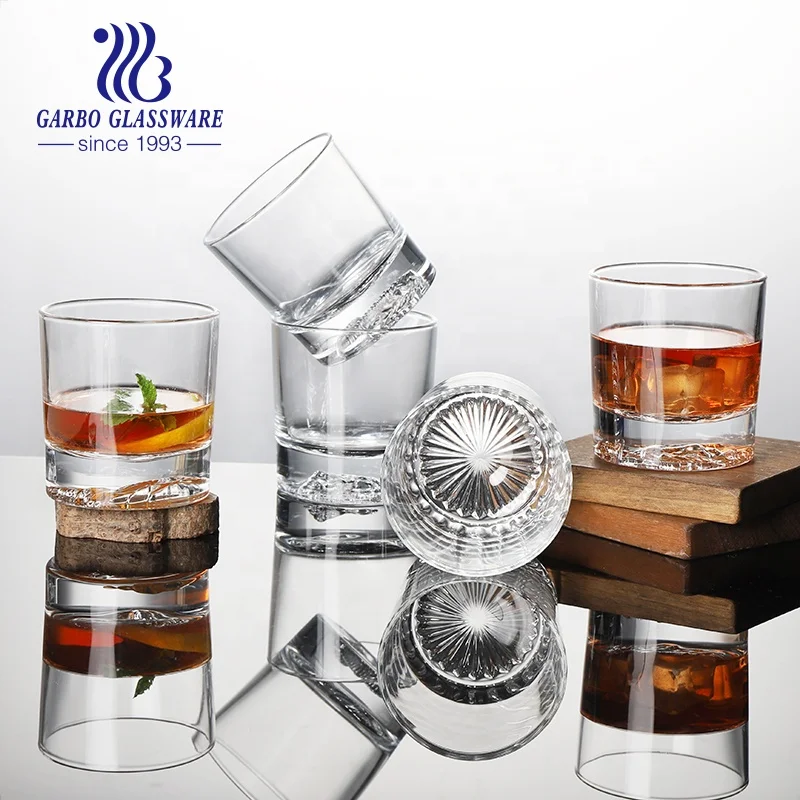 Clear Glass Cup High Quality Best 350ml Volume Gold  Glass Candle Holder With Lid For Home