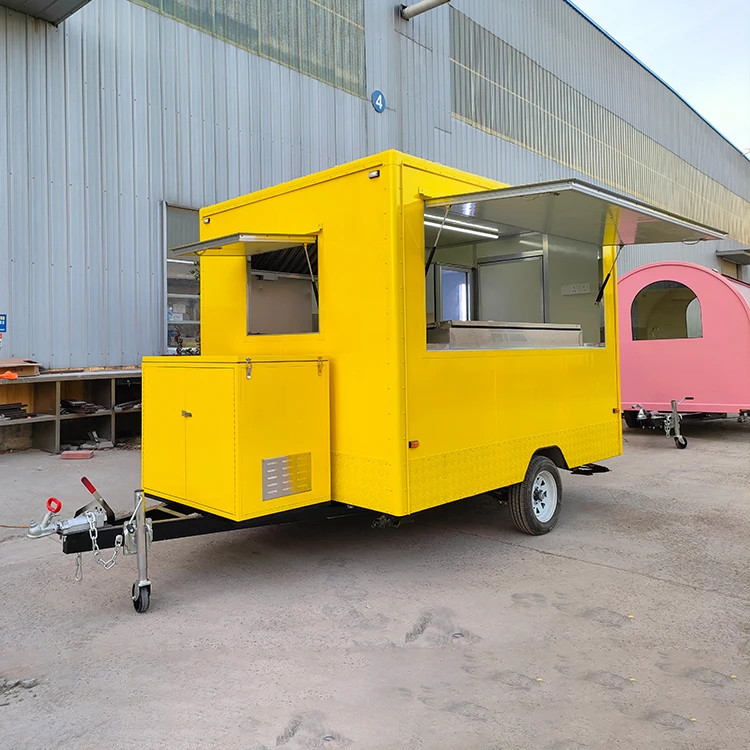 Factory builder food concession trailer DOT VIN approved global manufacturer mobile kitchen premium quality catering tow truck