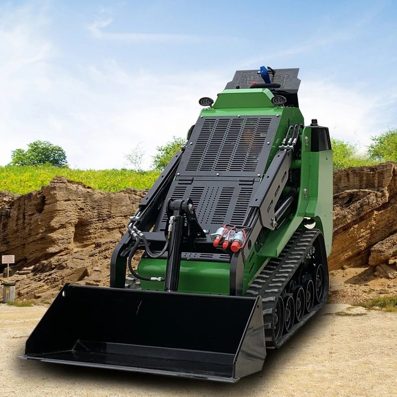 Construction Mini Skid Steer Loader with Trencher Accessories/lawn mower/Breaker hammer /forklift