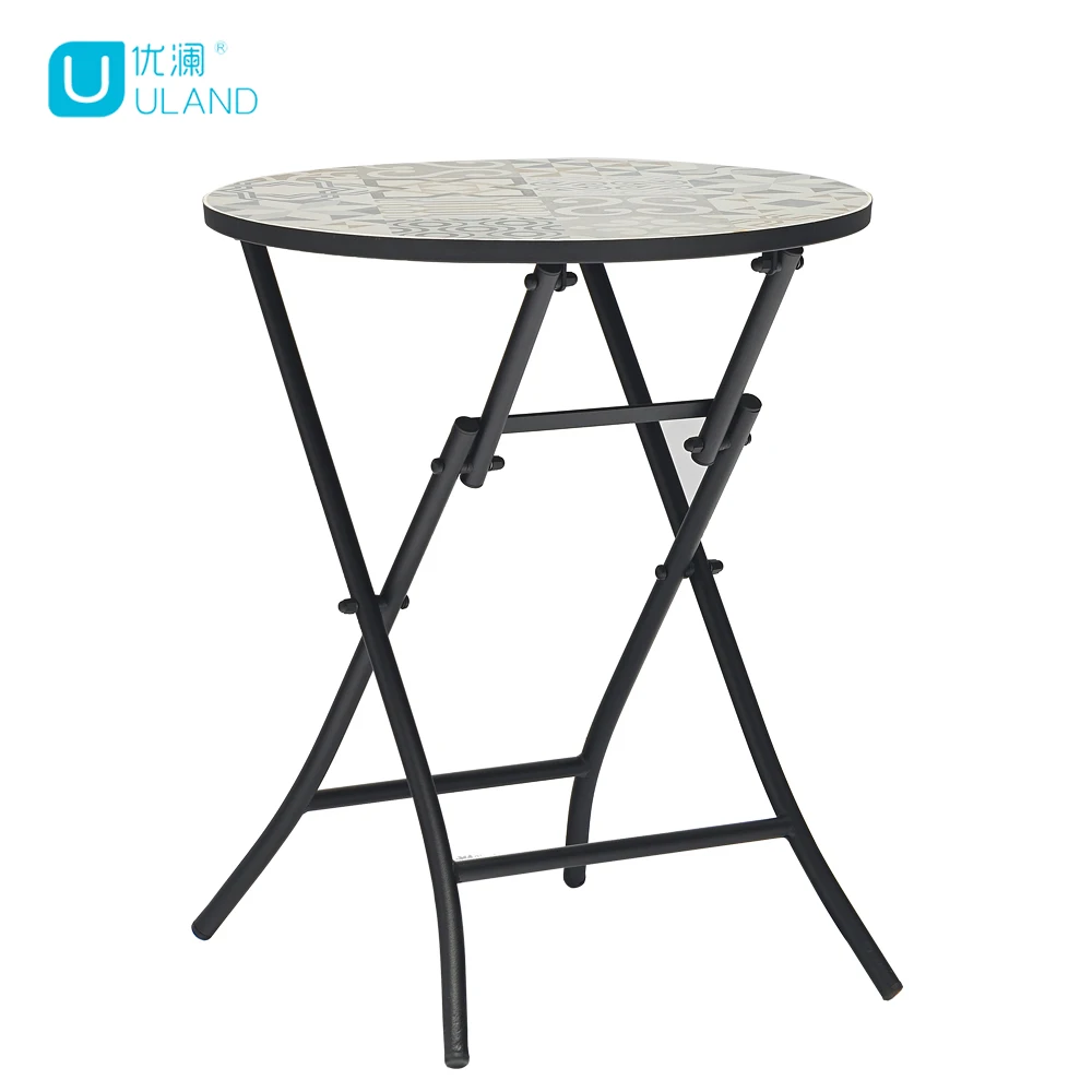 Uland Chaise Aluminum Leisure Outdoor Portable Camping Picnic Foldable Bbq Folding Camping Table Pliable Tourist Table