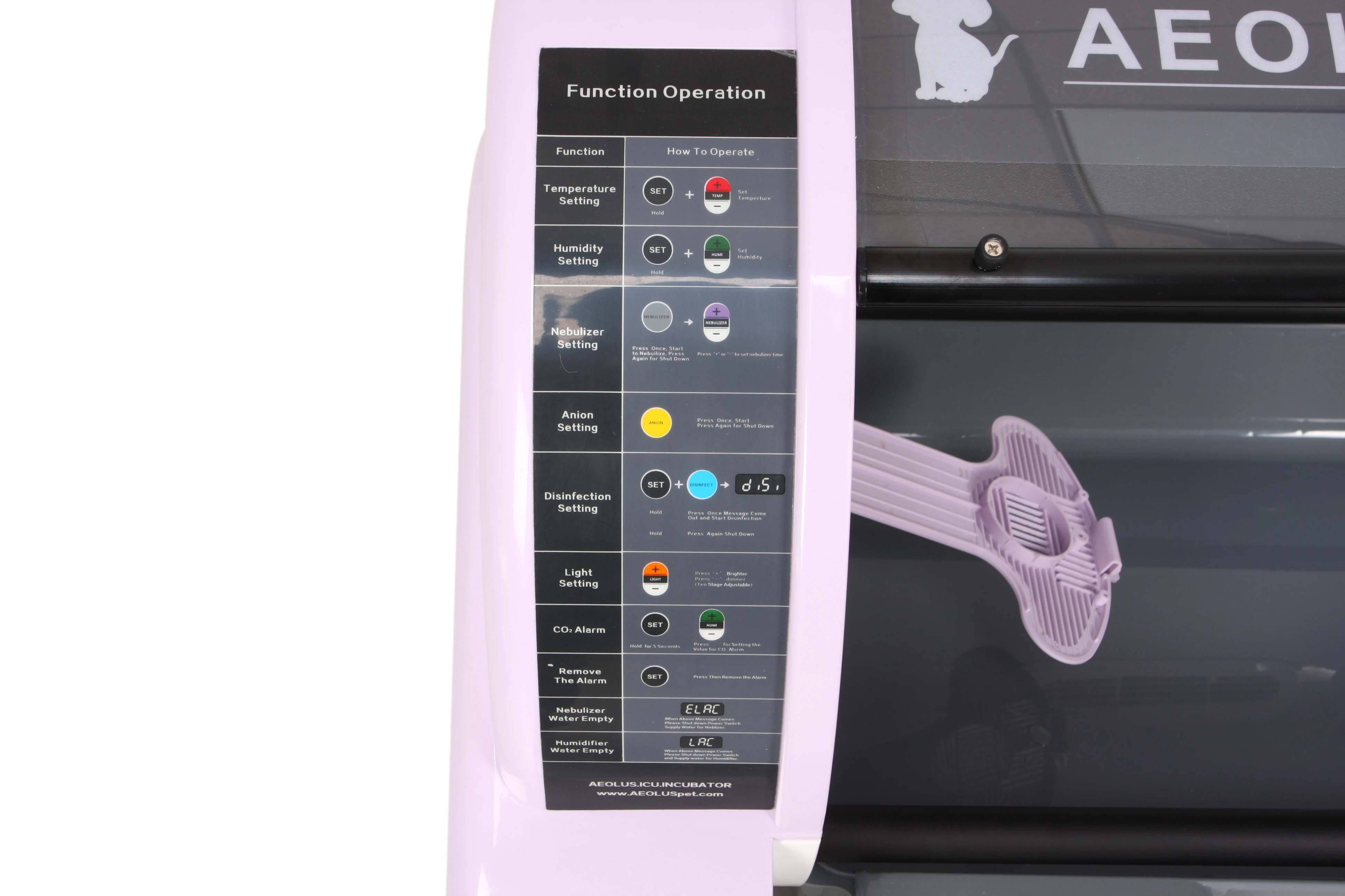 Veterinary Instrument Pet Incubator Dog with External Atomizer for Puppy Incubator