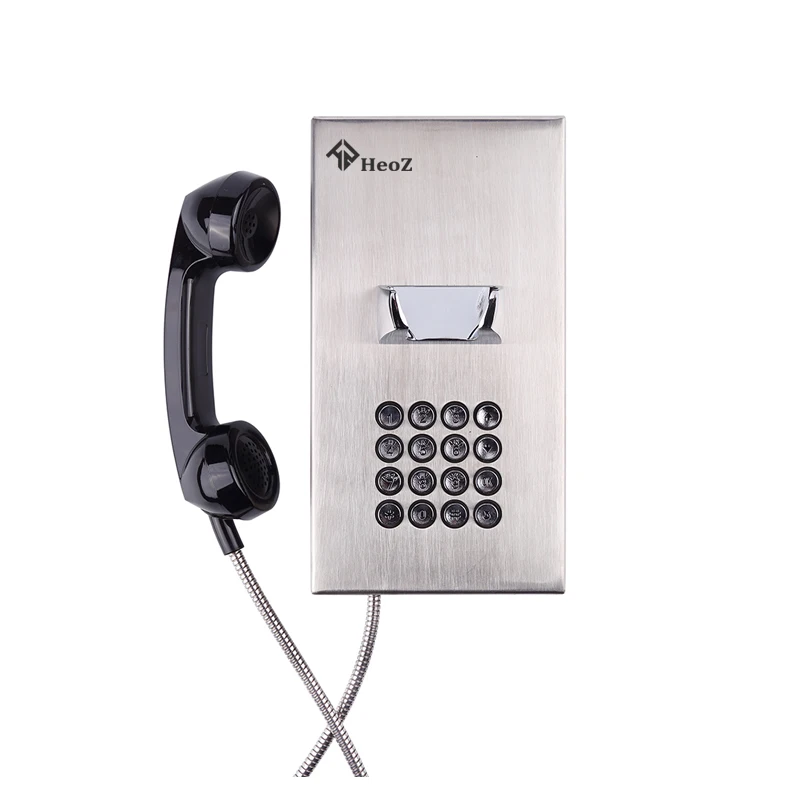 HeoZ High Quality Factory Price Analog IP POE OEM ODM Bathroom Public Phones