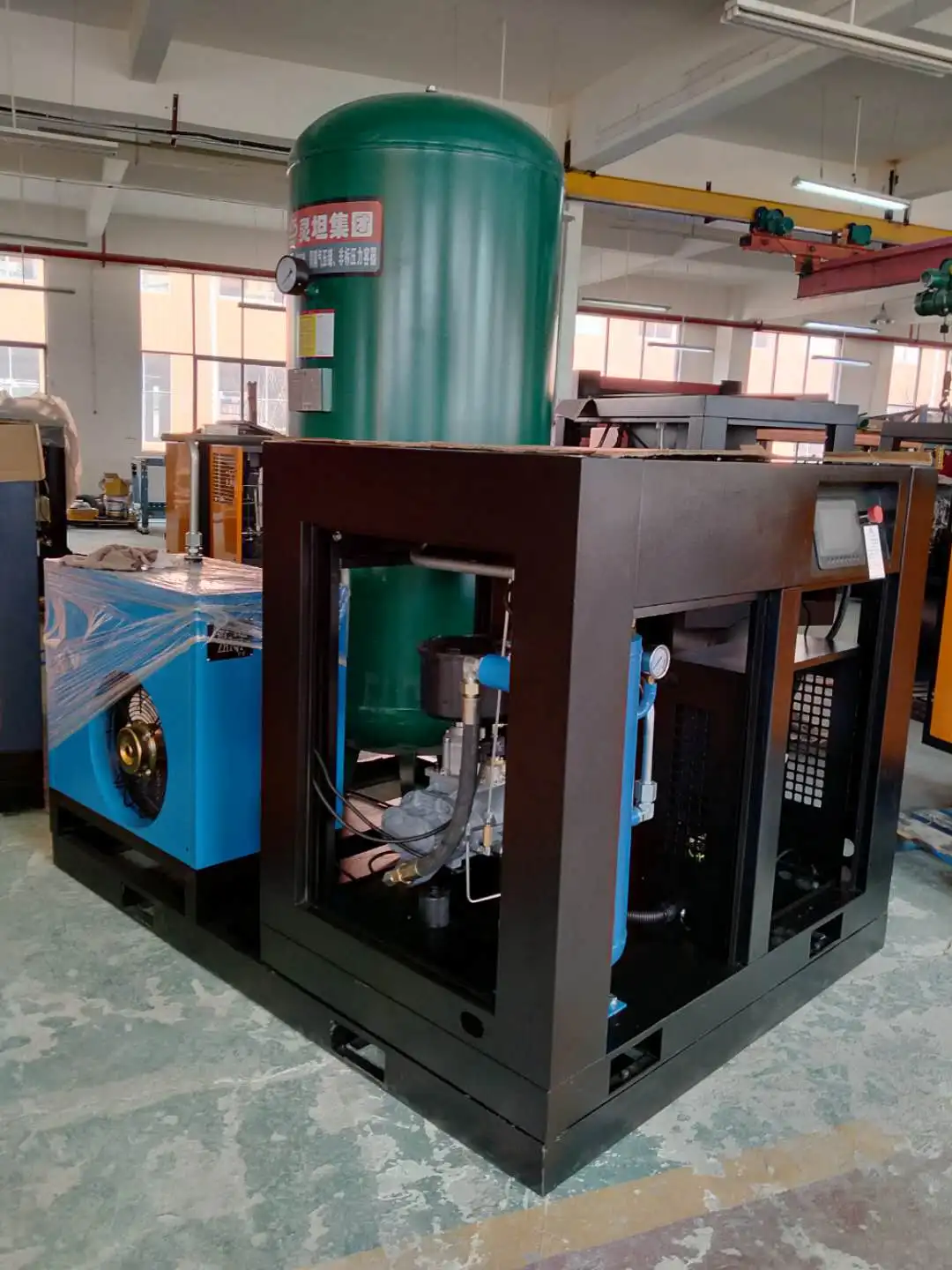 22 кВт 30hp 16 бар инверторный компрессор с постоянным магнитом с 600 л воздушным баком и осушителем воздуха