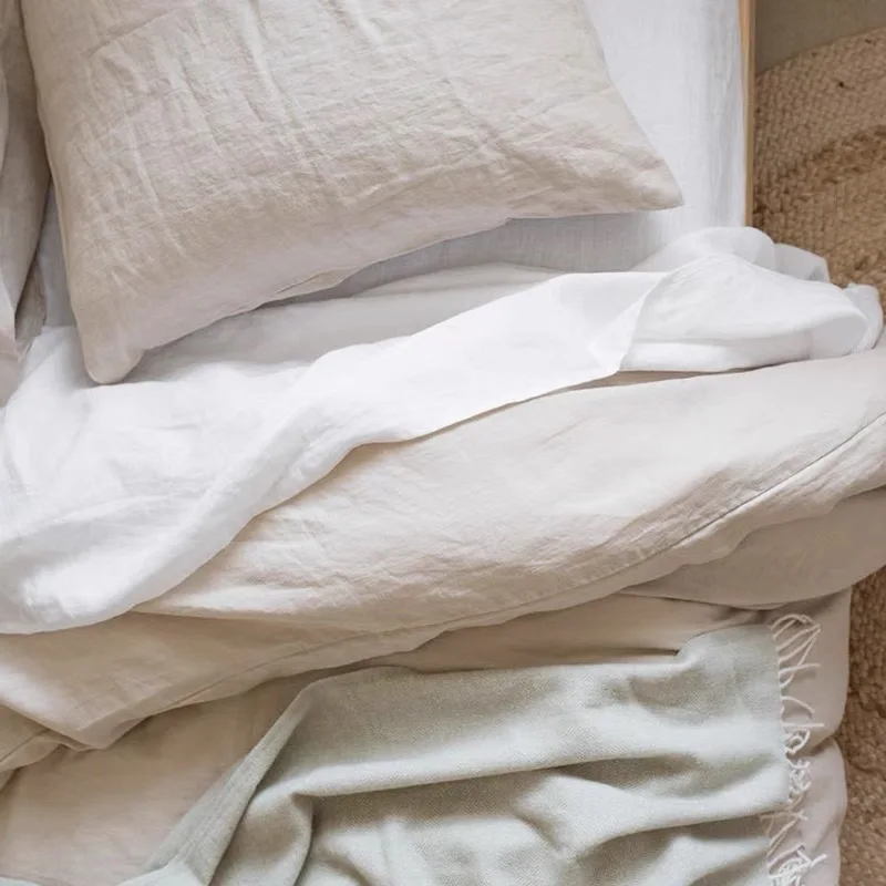 Breathable Bedding Set Hemp Bedding Set Hemp Bed Linen Bed Sheet