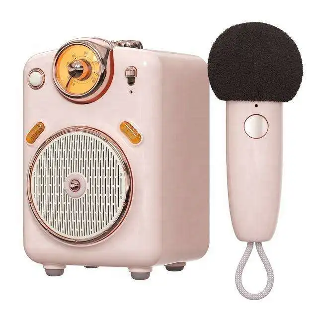 Original Fairy-OK Portable BT Speaker with Microphone Karaoke Function with Voice Change FM Radio TF Card