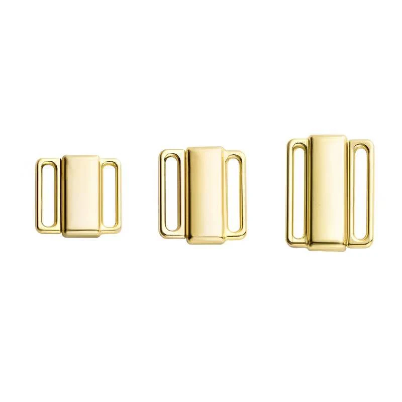 ABPF hot selling customized size metal zinc color bra clip belt closure buckles