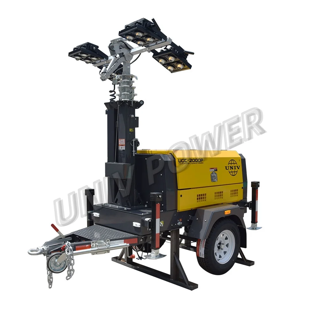 Промышленная телескопическая световая башня с дизельной мощностью прочный и долговечный продукт