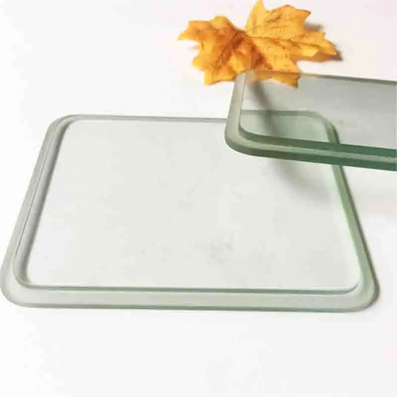 CNC grilling optical step edges tempered glass for led light cover