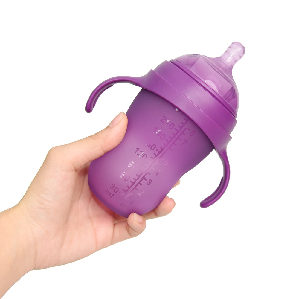 2024 New High Quality Silicone+PPSU+PP Nipples Baby Bottle 250ml Milk Feeding Bottle