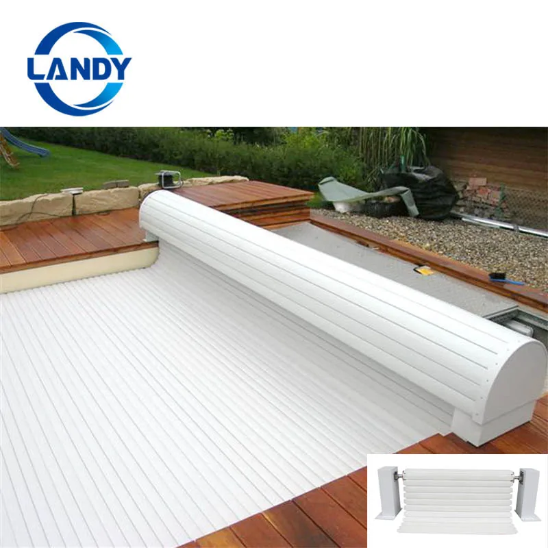 High Quality Electric Retractable Pool Covers for Inground Swimming Pools with Automatic Pool Cover roller Save Cost