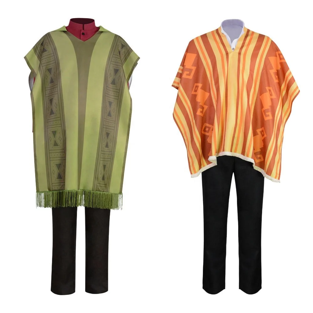 New Boys Poncho  Movie Costume For Father Son Kids Halloween Children  Cosplay