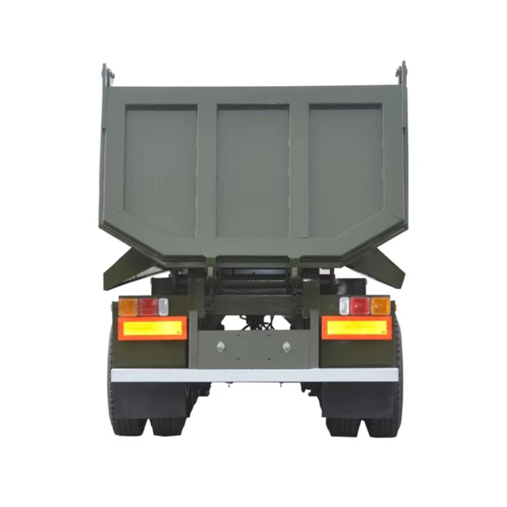 3 Axle U-Shape 40-60ton Aggregate Hydraulic Cylinder End Dumper Rear Dump Tipper Semi Truck Trailer