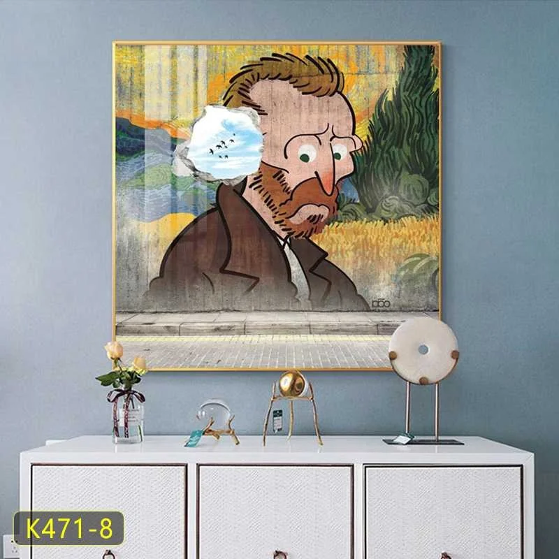 Art print painting living room hotel  wall decoration paintings and wall art classical figure paper still life monalisa painting