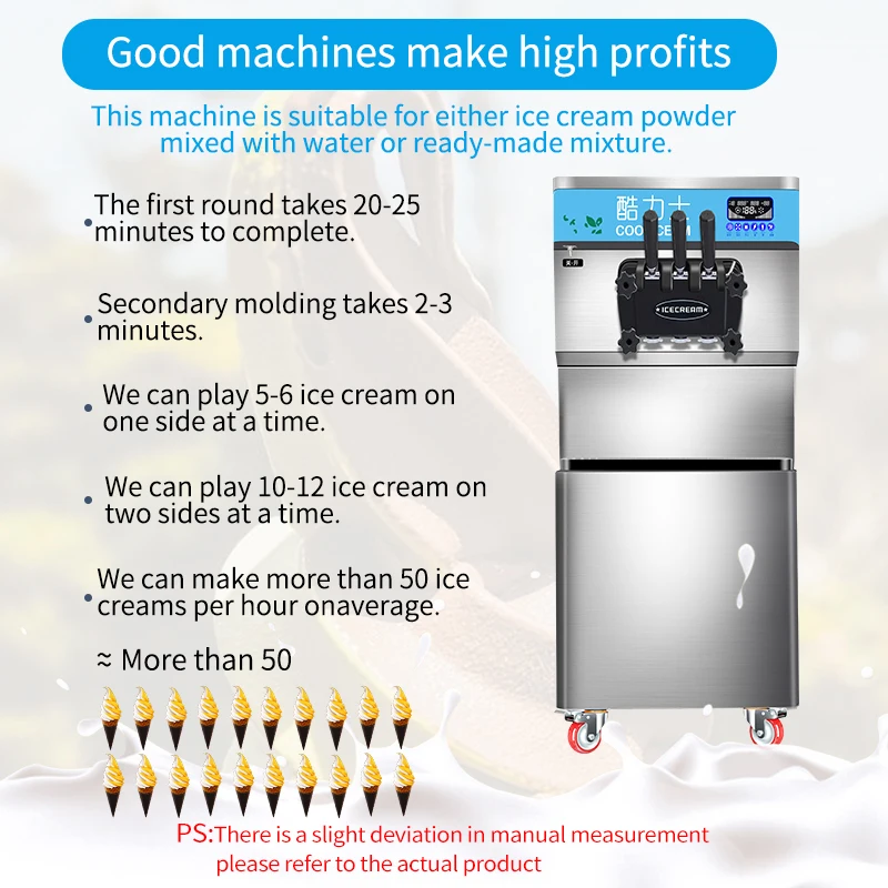 MK-628DB  beautiful  high quality commercial battery operated ice cream mold wafer biscuit  machine big  capacity for business