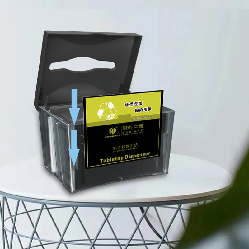 Heaidea table napkin dispenser  promotional cards space ABS material facial tissue box cover for restaurant home CD-8887