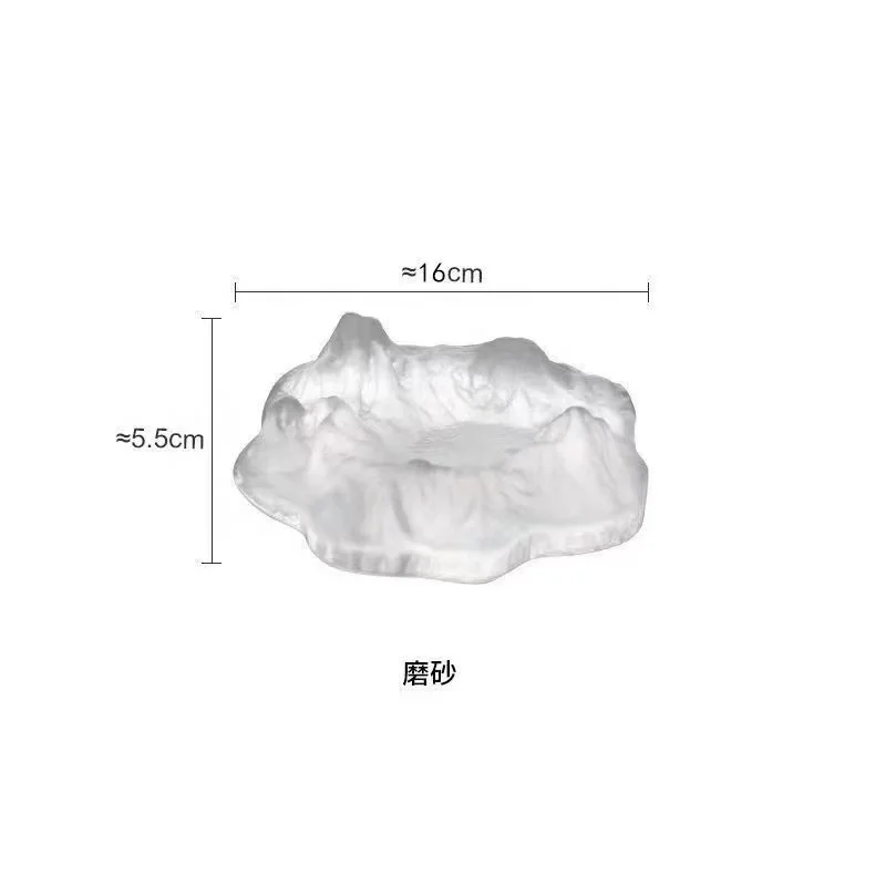 Round custom logo marley crystal smoking cigarette luxury cigar ashtray glass