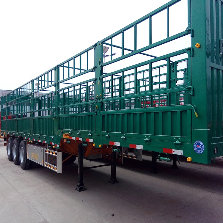 40ft General Cargo Semi Trailer For Logostic company 1.8m Drop side trailer