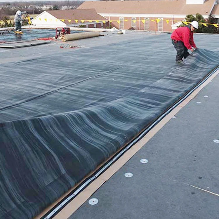 Кровельный Войлок 45 мил толщина EPDM Резиновая водонепроницаемая мембрана 25 футов ширина кровли