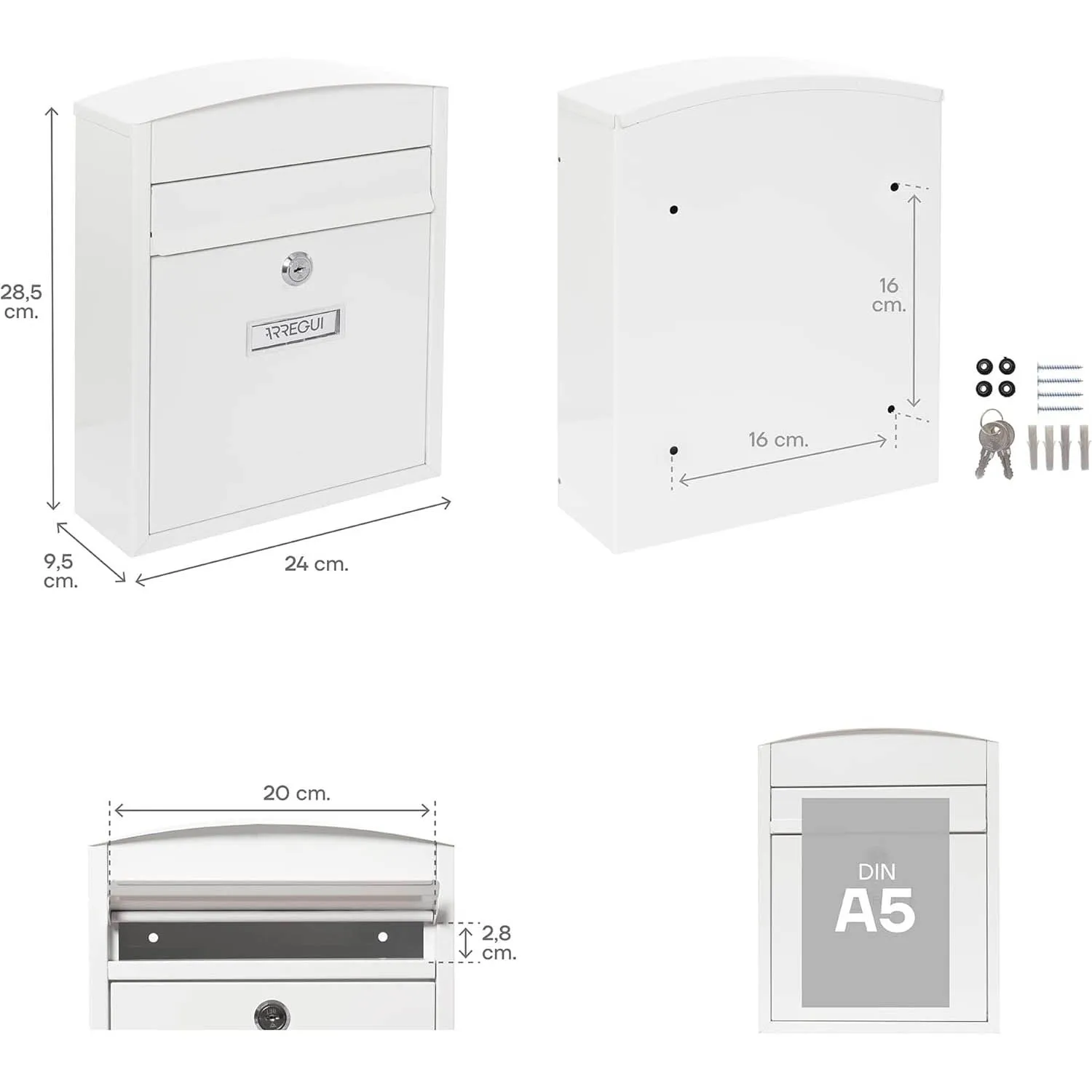 Powder coated galvanized steel metal sheet letter boxes mailbox outdoor briefkasten skrzynka na listy