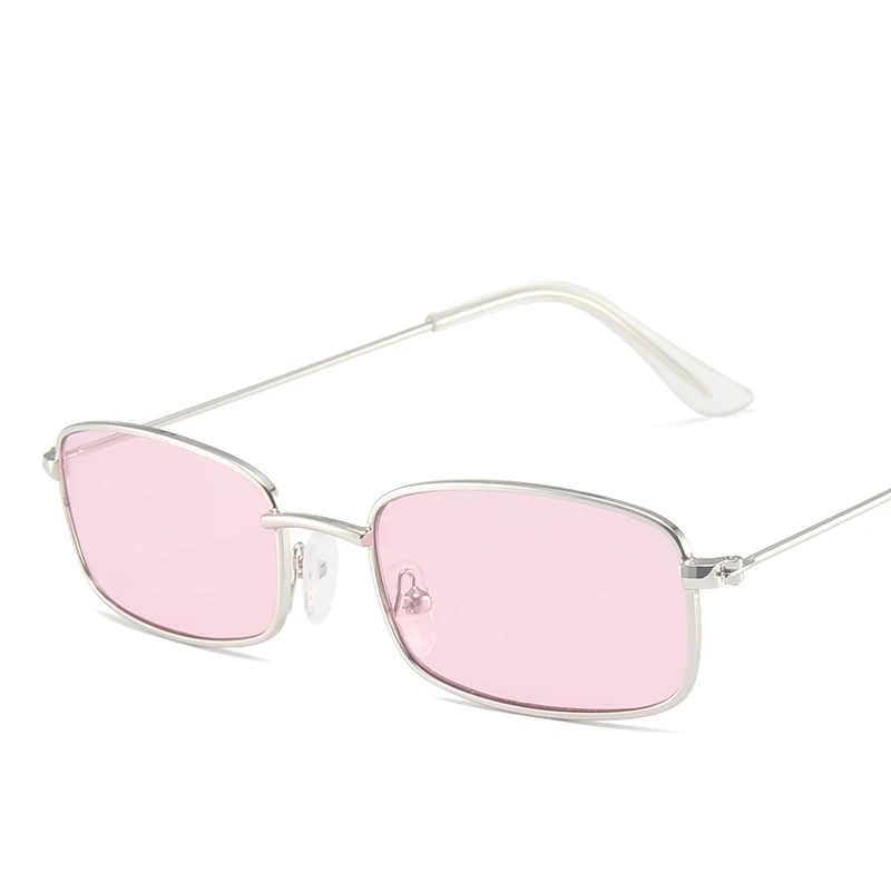 Fashion square small frame sunglasses metal frame small glasses