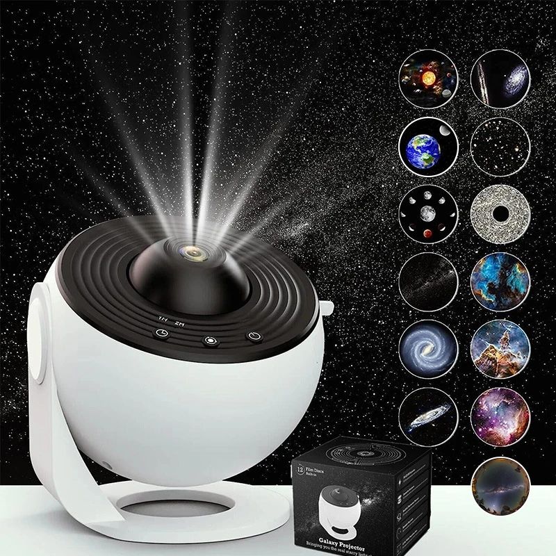 12 Patterns Starry Sky Projector Lamp Rotation and Timer Function 10W starry night light projector