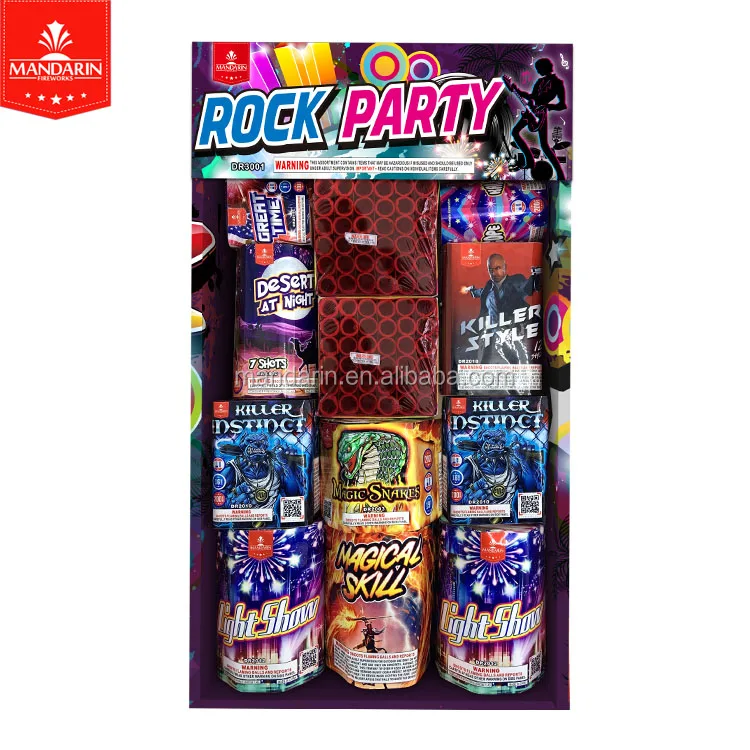 Mandarin USA PARTY family fireworks packs box pyrotechnics assortments packs fireworks happy boom