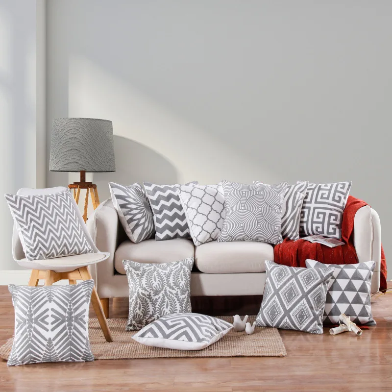 New Designs 100% Cotton Embroidered Luxury custom body Pillow Case