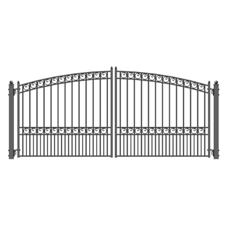 Hot Selling Heat Treated Garden Arch Wrought Aluminum Gate And Fence