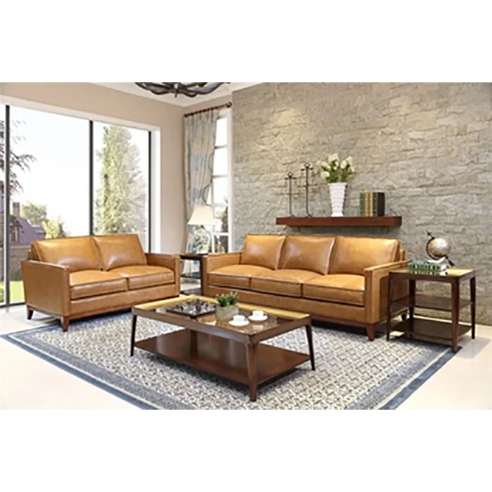 Самый продаваемый диван для гостиной полностью итальянский кожаный секционный на 5 мест