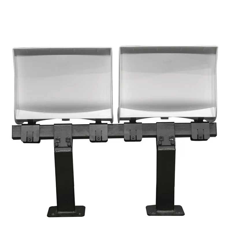 Outdoor hdpe plastic stadium seat chair gym bleacher with leg and back