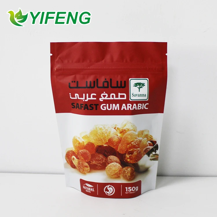 Custom Foil Coated Moisture Proof Resealable Plastic Packets Dried Fruit Pouch For Snack Food Dried Mango Packaging Bag