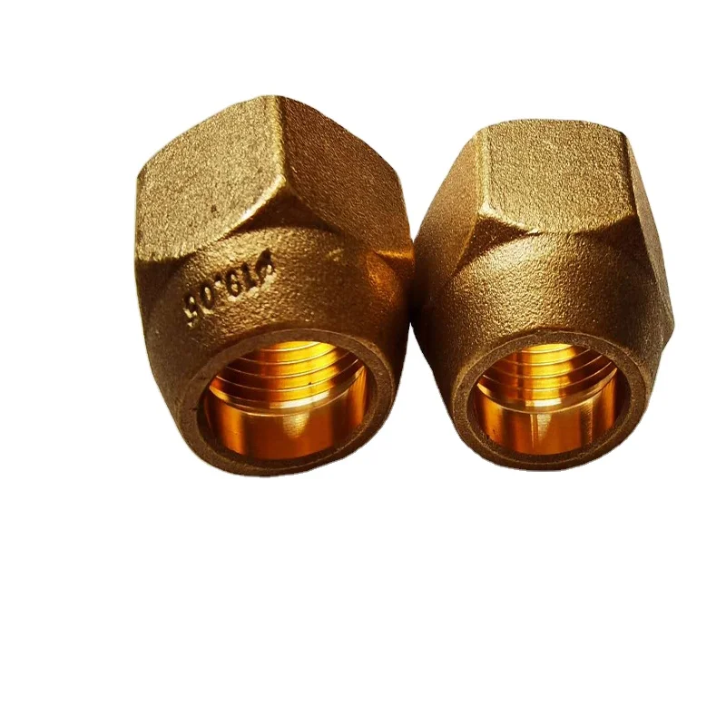 
High quality hexagon Brass air conditioner flare Fitting nut 