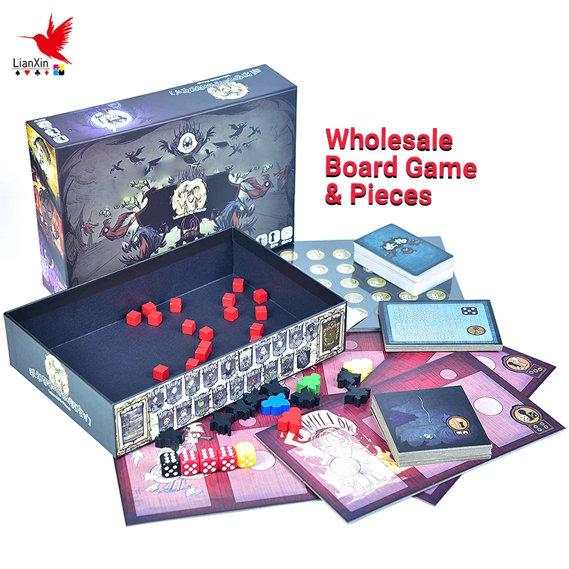 OEM Custom High Quality Eco-Friendly Matte Educational Silicone Plastic Table Game Board Game with Printed Design