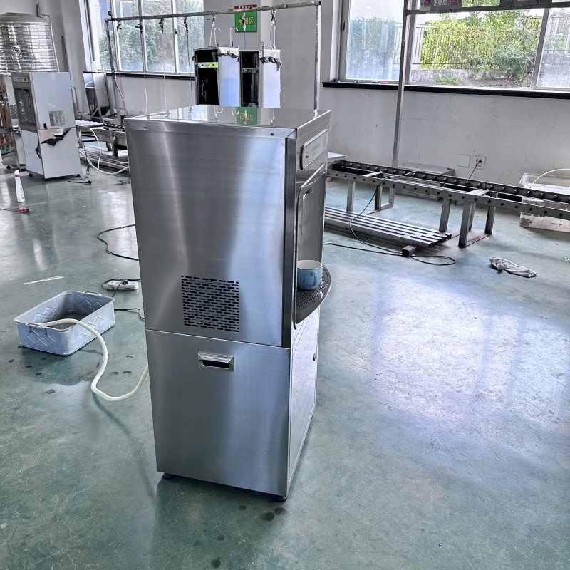 Freestanding Electric Water Cooler Stand Type Cold Dispenser with IR Sensed Bottle Filler Touchless Handfree for Household Use